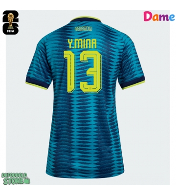 Colombia Yerry Mina #13 Replika Udebanetrøje Dame VM 2026 Kortærmet